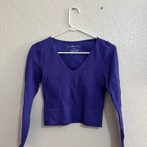 eye candy Purple Fitted Blouse